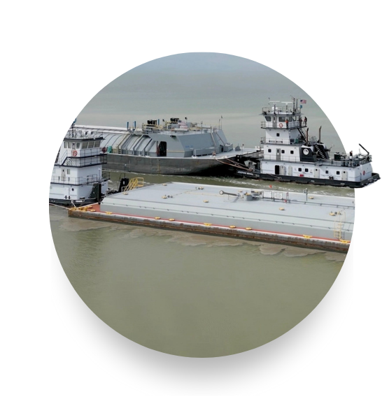 Devall Diesel warehouse workers loading equipment onto a crane